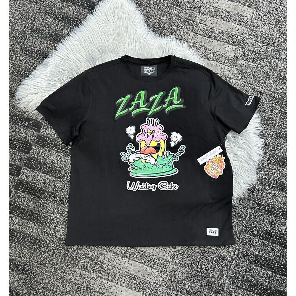 Wedding‎ Cake Men's Roll That Zaza Tee - Black